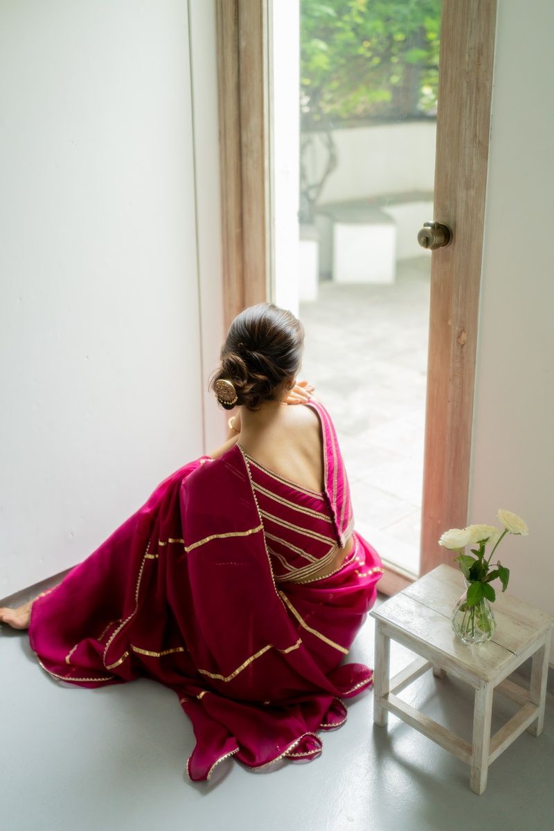 Cotton Silk Cream Simple Lace border Saree With blouse under 300 dailywear  fancy sarees ORANGE 02