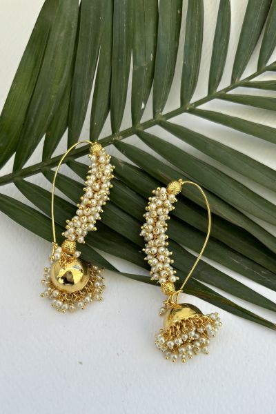 EARRINGS GOLD AND PEARL