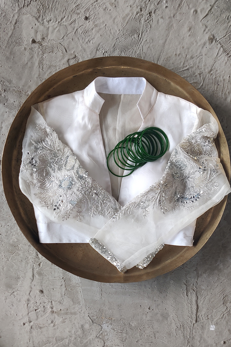 La Rose Silk Organza Blouse