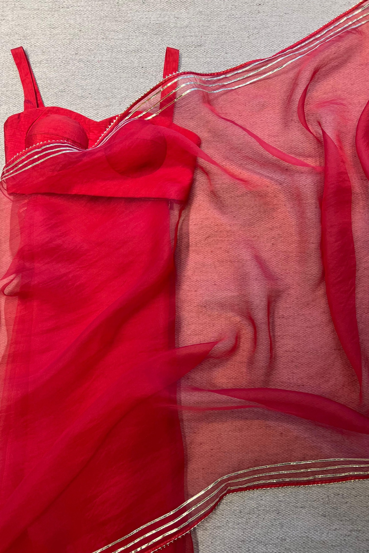 saree for Ganesh Chaturthi | Peeli Dori